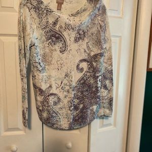 Shinny pull over shirt